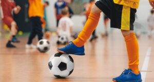Football futsal training for children