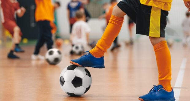 Football futsal training for children